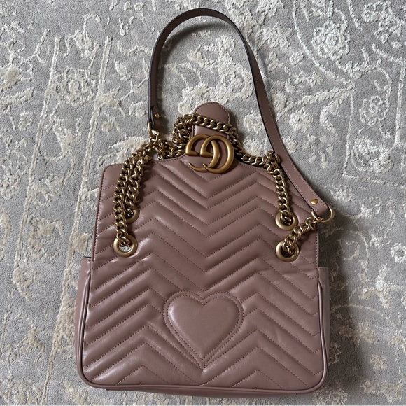 ✨ NEW GUCCI GG Marmont small quilted leather shoulder bag - Picture 9 of 10